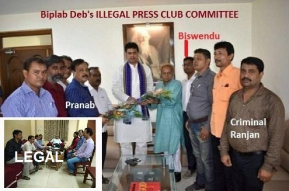 Court order forced Press Club Mafia Free,  Club old Elected Committee assumes charge, Pranab Sarkar led Illegal Occupiers dismissed  